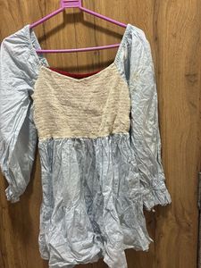 Tiered Ruffle Sleeve Dress