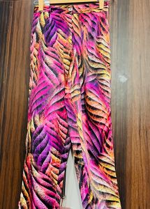 Vibrant Abstract Print Pants
