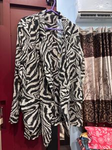 Stylish Zebra Print chiffon light weight shrug