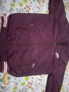 Nike Bomber Jacket Burgundy xl
