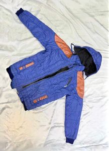 Stylish Blue Quilted Jacket