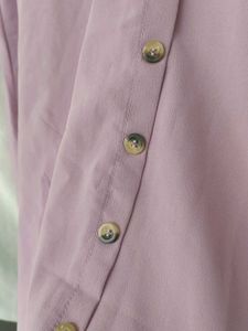 Chic Lavender Button-Up Midi Dress
