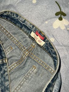 Distressed Denim Shorts