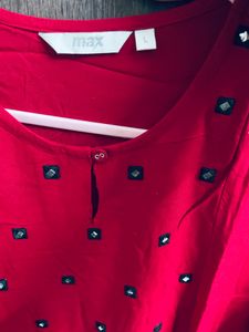 max brand red kurti for sale