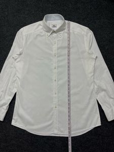Lacoste White Long Sleeve Button-Up Shirt