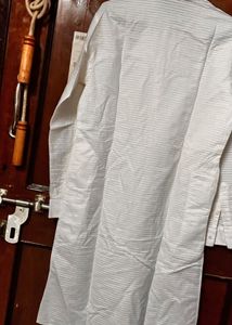 Classic Cream Striped Kurta