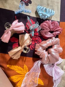 Cute Hair Clip and Scrunchie Set
