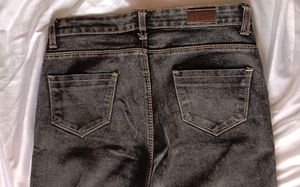 Vintage Washed Grey(charcoal) Denim Jeans