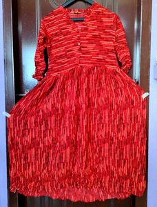 Striped Red Dress