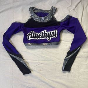 Purple Amethyst Crop Top