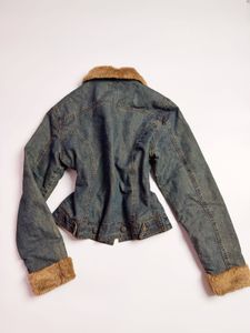 Fur Trim Denim Jacket