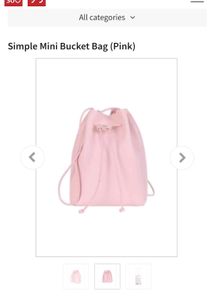 Pink Bucket Sling Bag