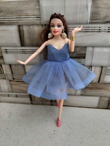 Doll Blue Tulle Gown