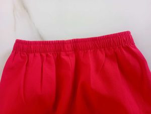 Vibrant Red cotton trouser. pant