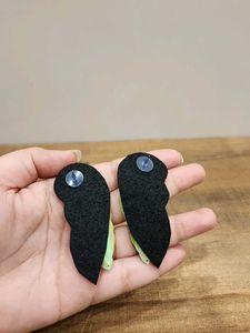 Parrot Beaded Statement Earrings