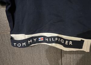 Navy Blue Stylish Crop Top with White Border