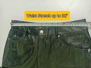Unisex Black Patent Trousers Mint Condition