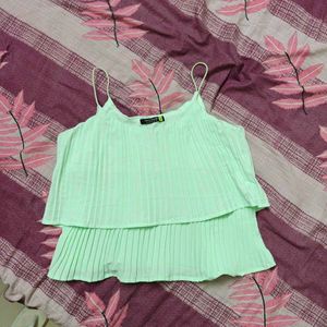 Pleated Single Strap Top