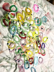 Colorful Beaded Bracelets with Evil Eye bandle