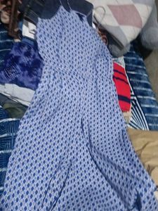 H&amp;M Blue Patterned dress