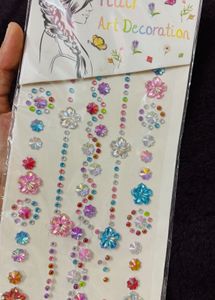 Sparkling Flower & Gem Rhinestone Stickers