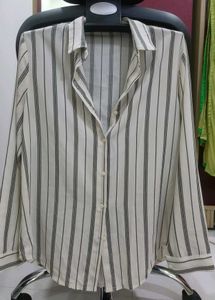 120/- Classic Striped Button-Up Shirt