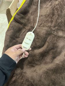 Heated Double Brown Blanket or Bed Warmer