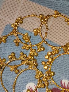 Beautiful Gold-Tone Anklets with Bells