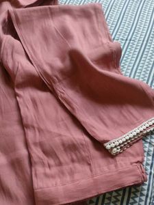 unused Pink Embroidered cordset