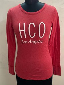 Red HCO Los Angeles Long Sleeve T-Shirt