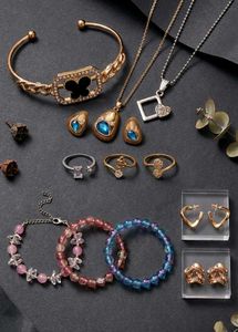 Elegant Jewelry Set - Bracelet, Necklaces & Earrin