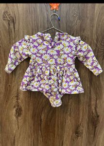 Floral Baby Bodysuit Dress