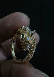 Sparkling Gold Tone Ring
