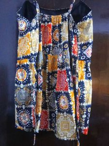 Boho Printed Sleeveless Top – Multicolor | Soft