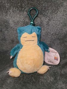 Cute Snorlax Plush Keychain Toy