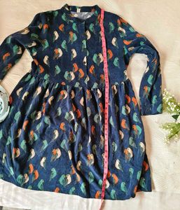 Very Beautiful Velvet Bird Frock