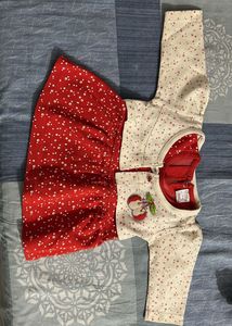 Adorable Cherry Print Baby Dress