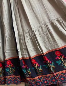Elegant Tiered Kurta Set with Floral Print