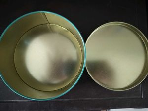 Set of  2 tin boxes