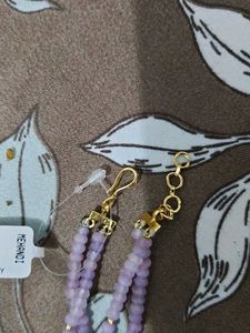 Beaded Lavender Necklace