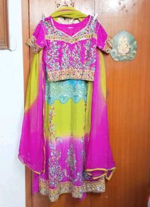 Vibrant Embroidered fancy Lehenga Choli Set