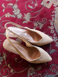 Women's Tan Slingback Heels