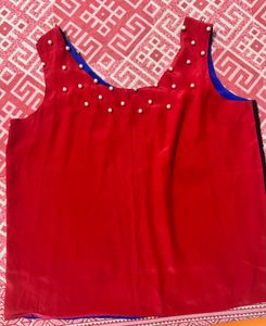 Pearl Embellished Sleeveless Top