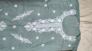 Embroidered Cotton Kurta