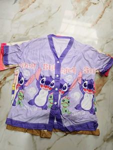 Cute  Print Pajama Set