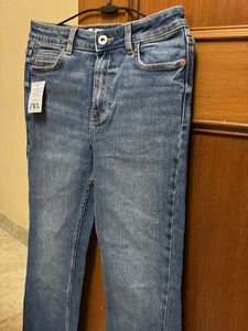 Zara Blue bootcut Denim Jeans