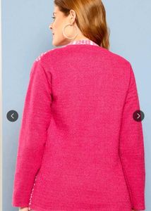 Knitted Geometric Pattern Sweater