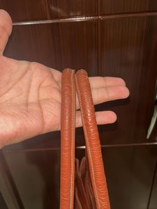 Vintage Chic Red Leather Shoulder Bag