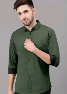 Premium Olive Green Formal Shirt for Men | Full Sl