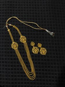 Lakshmi Gold-Tone Necklace &amp; Earrings